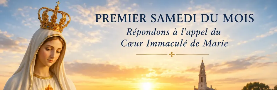 Premier samedi du mois : répondons à l'appel du Cœur Immaculé de Marie